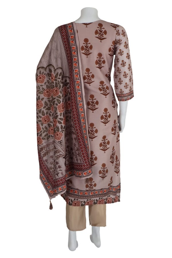 Mouse Roman Silk 3 Pcs Straight Kurti