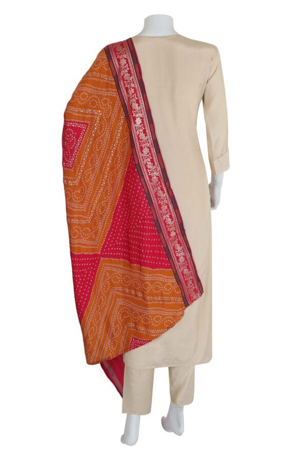 Rani Masleen Silk 3 Pcs Straight Kurti