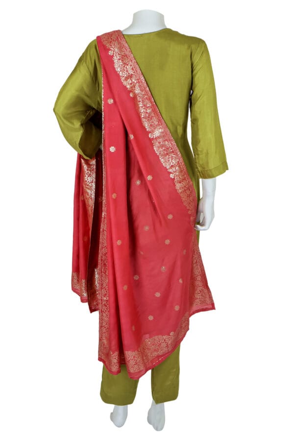 Popti Roman Silk 3 Pcs Straight Kurti