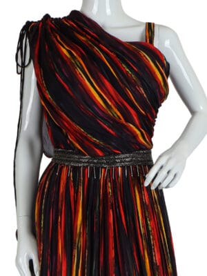 Vibrant Georgette Gown